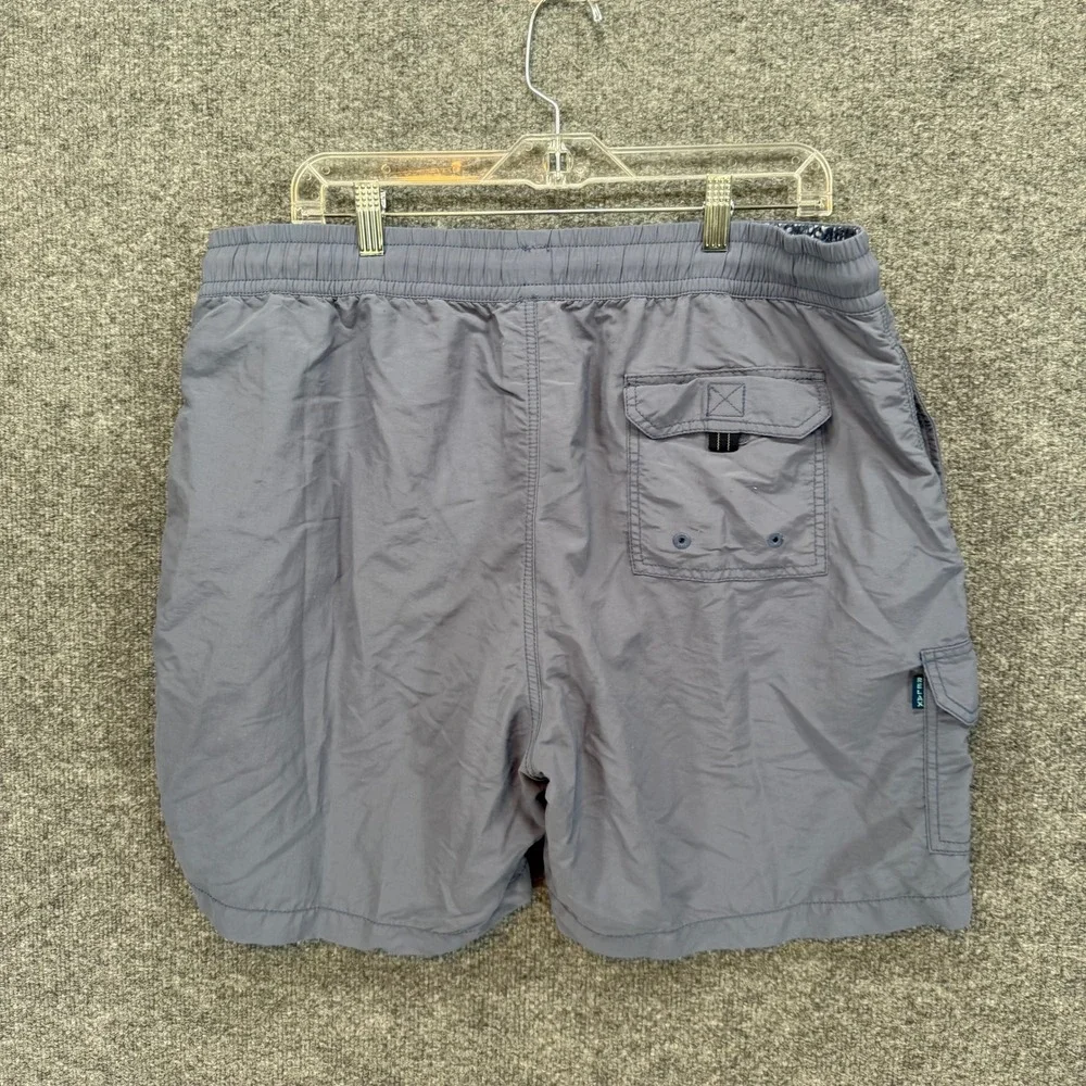 Tommy Bahama‎ Swim Trunks Mens Large Blue Cargo Pocket Marlin Logo Board Shorts